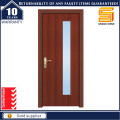 PVC Veneer MDF Wood Bathroom Laminated Wooden Glass Door